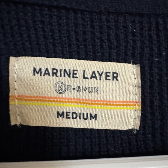 Marine Layer Men’s Stowe Crewneck Sweater Size: Medium rare hard to find - Picture 3 of 9